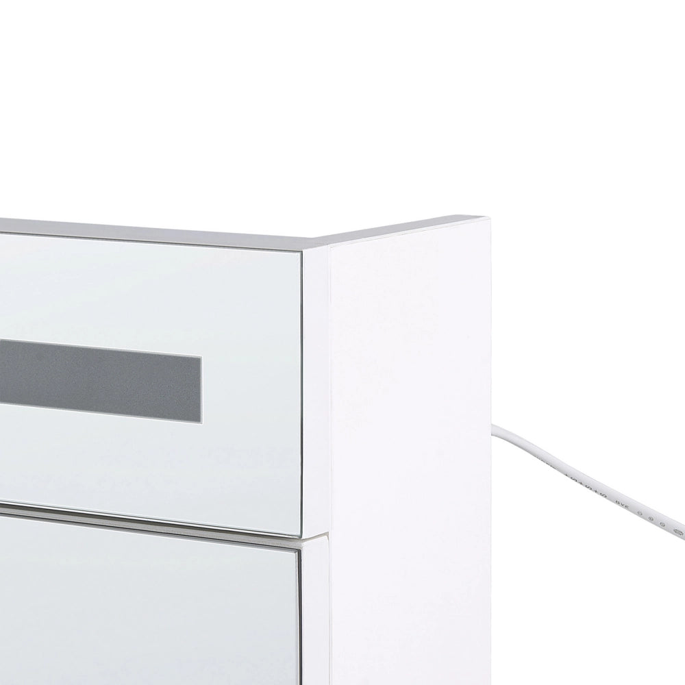 Moderno Armadietto a Muro da Bagno Nero a Specchio 88 x 40 x 35 cm