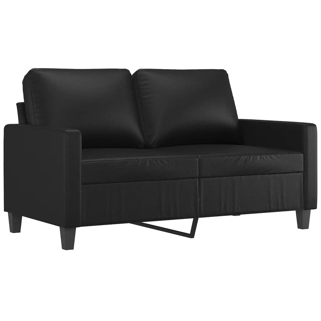 Set di Divani 2 pz con Cuscini Nero in Similpellecod mxl 131709