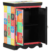 Tavolo Consolle Multicolore 50x30x75 cm in Legno Massello di Mango