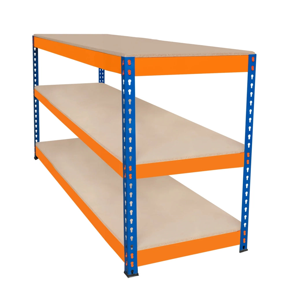 Banco da Lavoro a 3 Ripiani S-Rax - Postazione di lavoro 300kg - 180x60x90cm