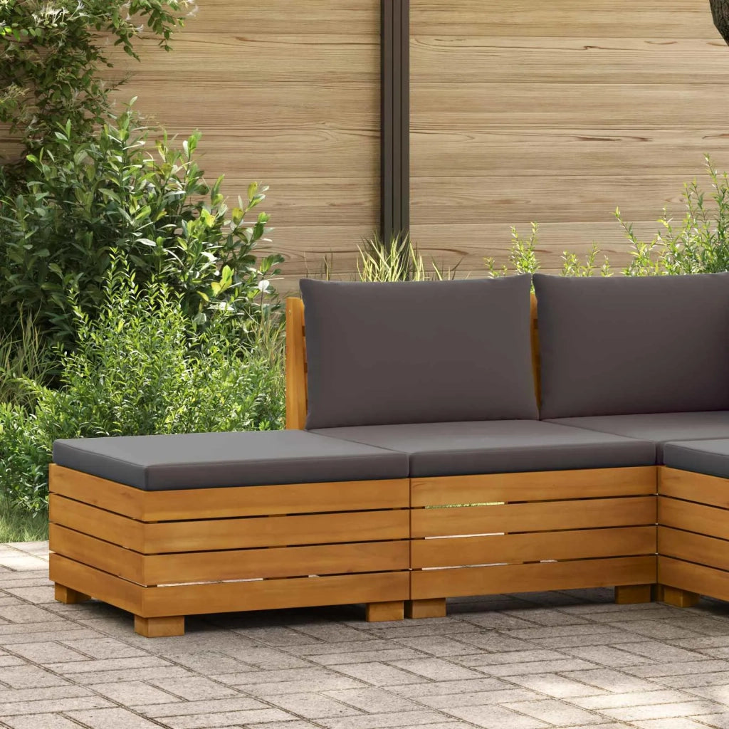 Salotto da Giardino-Set Lounge da Giardino 2 Pezzo Marrone Legno di Acacia Massello 740362
