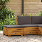Salotto da Giardino-Set Lounge da Giardino 2 Pezzo Marrone Legno di Acacia Massello 740362