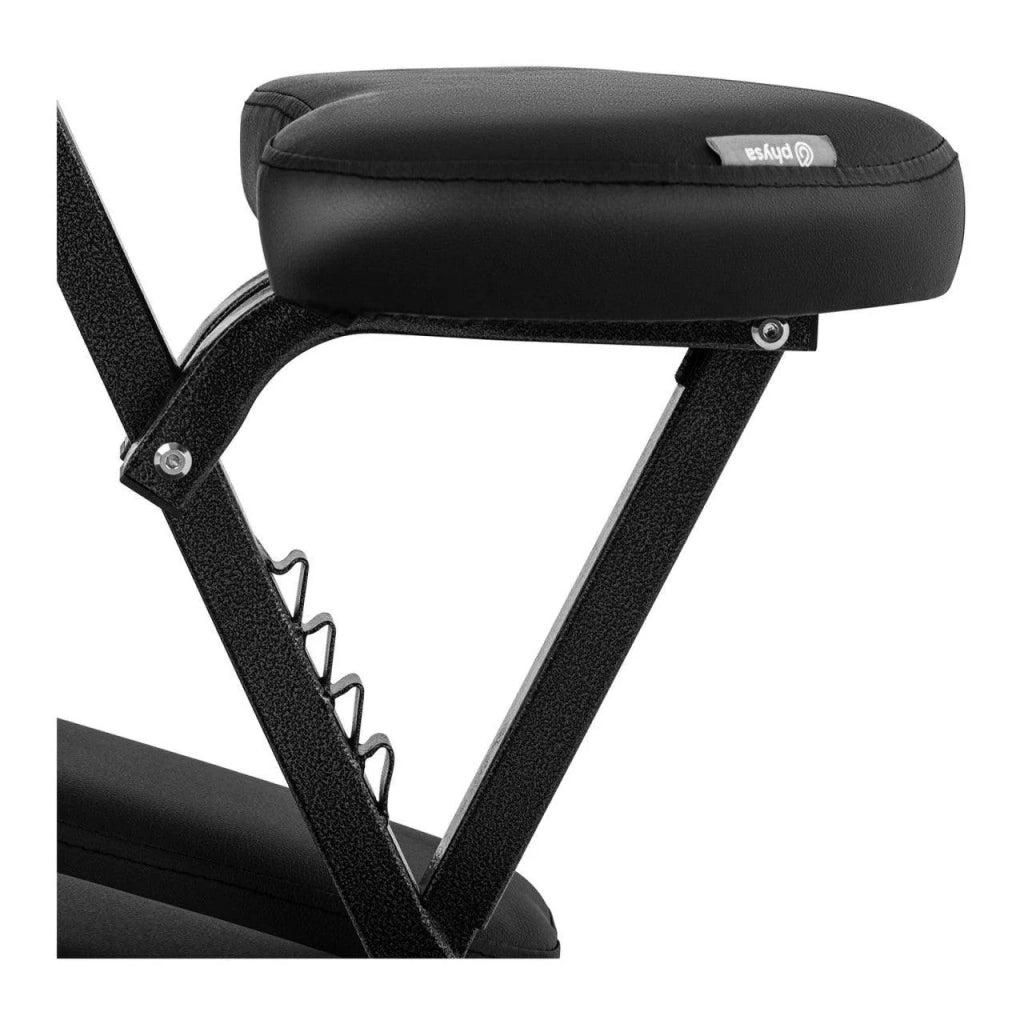 Poltrona massaggiante pieghevole in acciaio rivestimento in PVC portata 130 kg con sacco nero 14_0000884