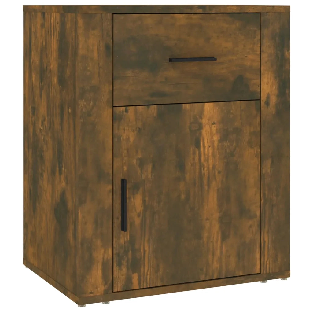 Comodino Rovere Fumo 50x36x60 cm Legno Multistrato cod mxl 30080