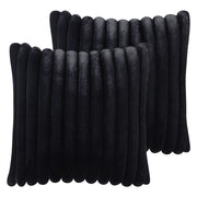 Set di 2 cuscini tessuto nero 45 x 45 cm camera da letto soggiorno
