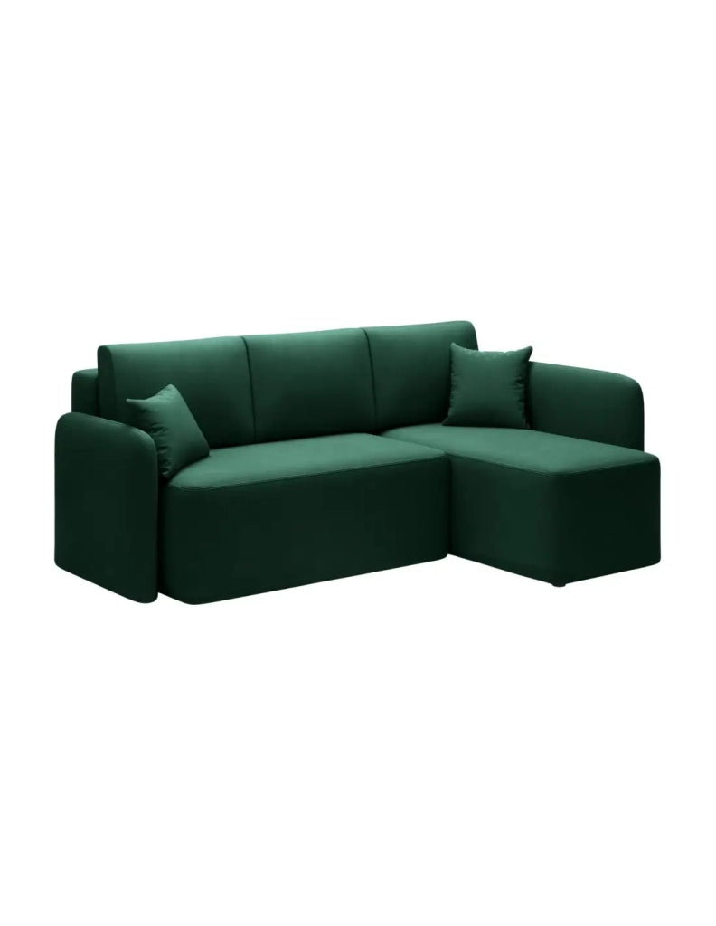 Divano ad angolo collezione HEDSON colore Verde smeraldo