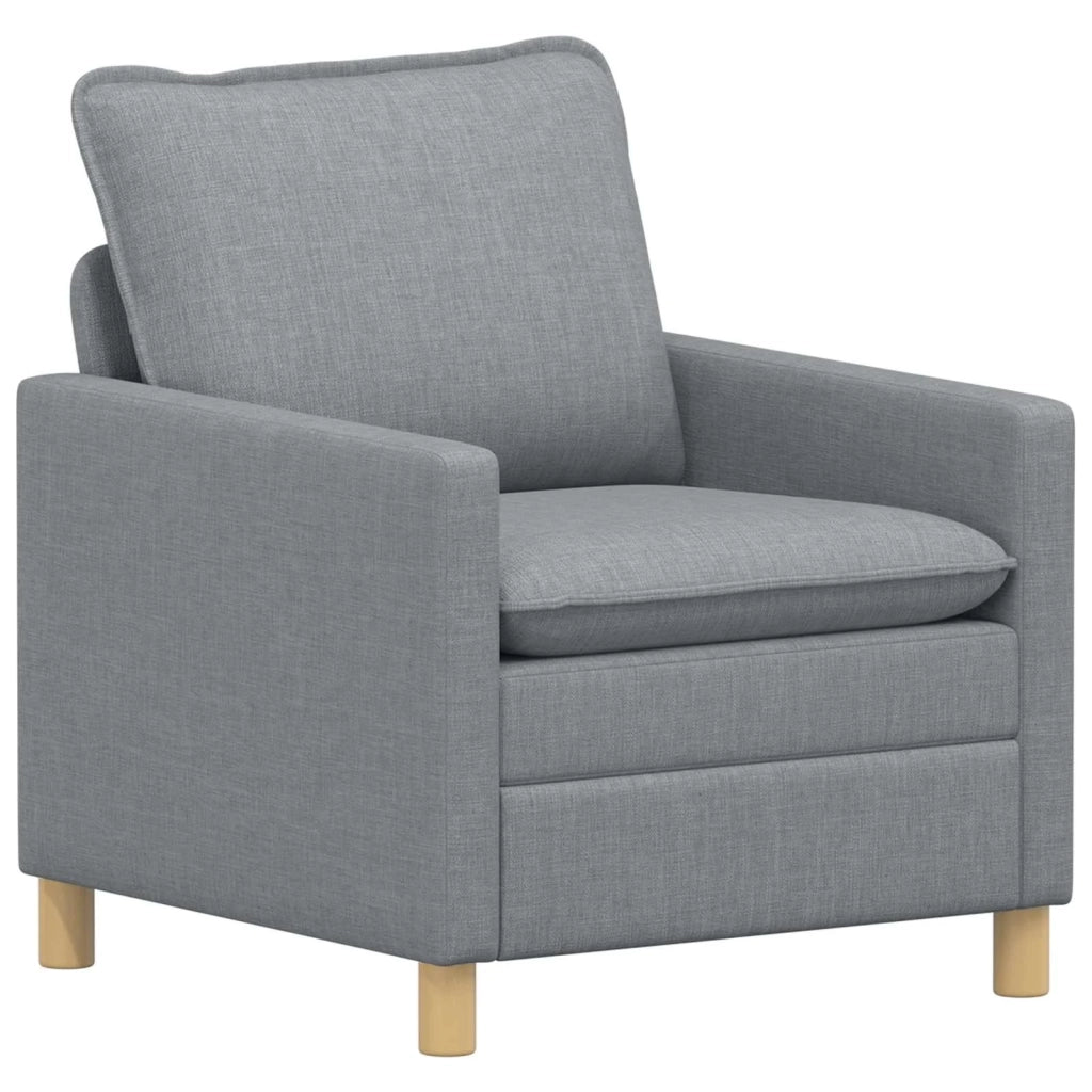 Set di divani 2 pz Grigio chiaro Tessuto 3417017