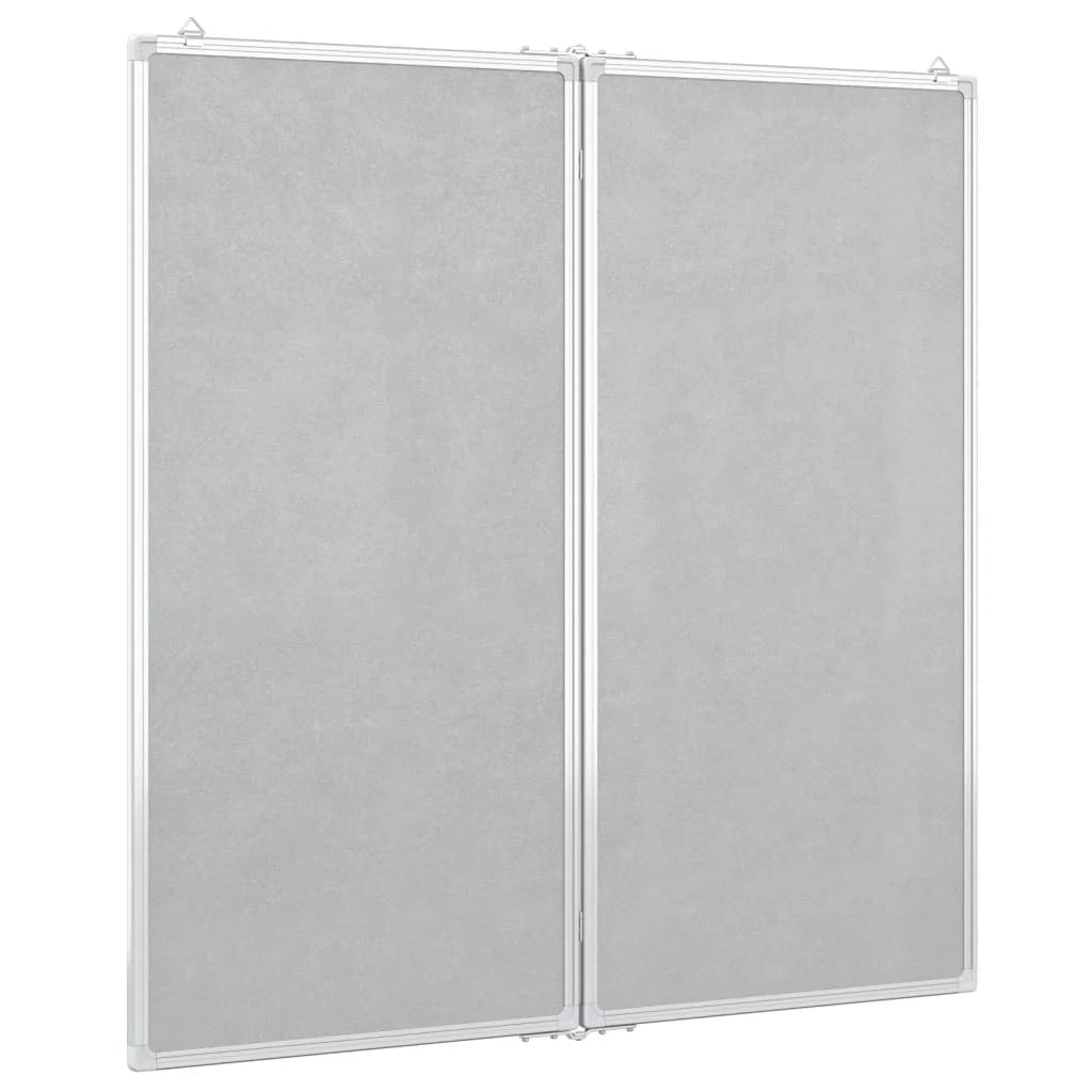 Lavagna magnetica pannello di scrittura per scuola casa ufficio pieghevole 80 x 80 x 1,7 cm alluminio 02_0045532