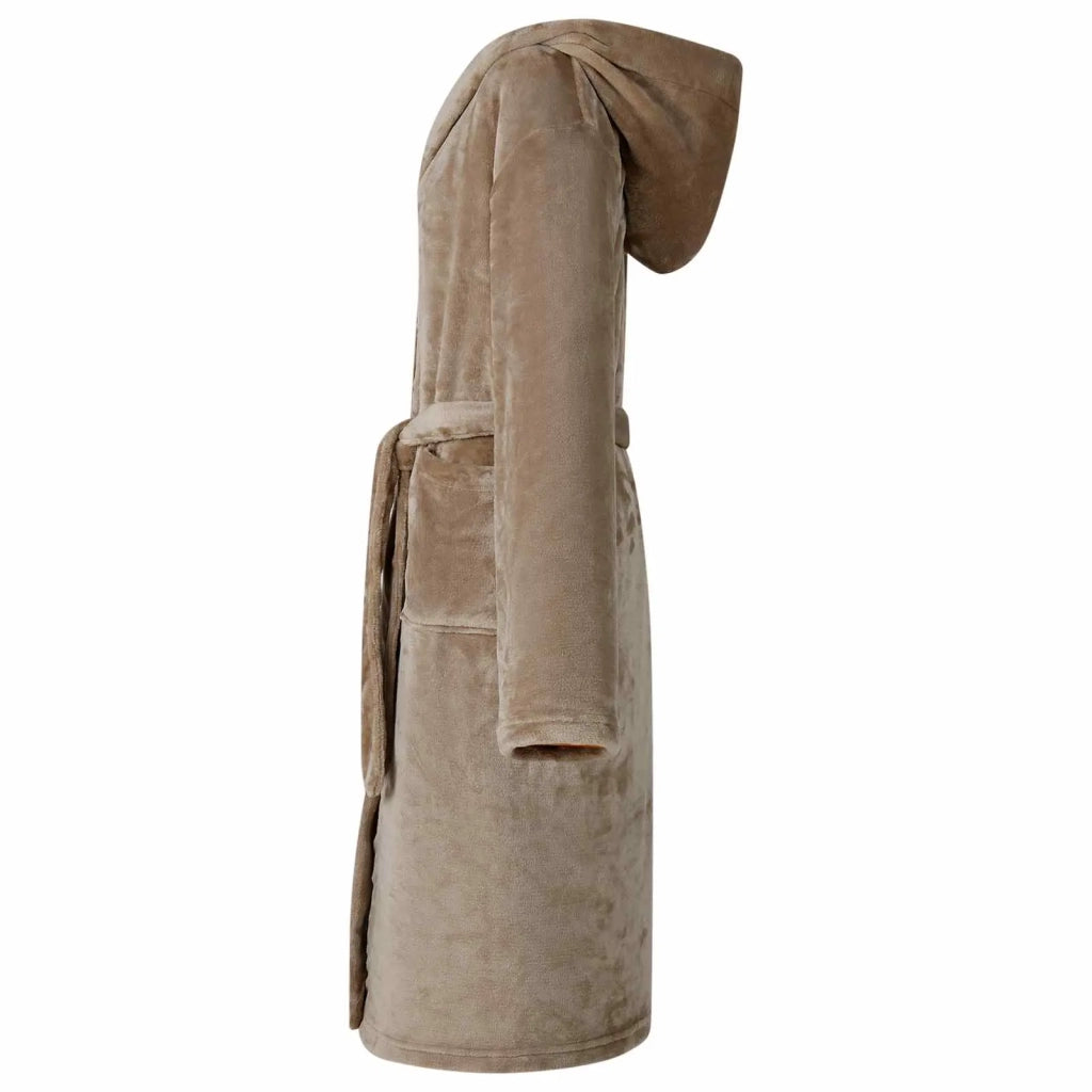 Accappatoio con Cappuccio Cammello l Flanella CFW1052652