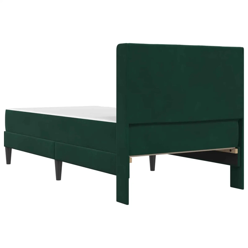 Struttura letto con materasso Verde Scuro 90 x 190 cm Velluto 3414833
