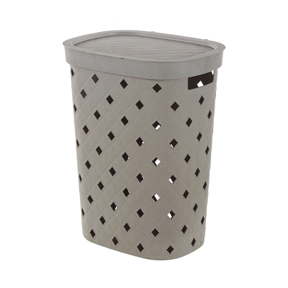 Portabiancheria tortora 55 litri in plastica resistente – Fiber