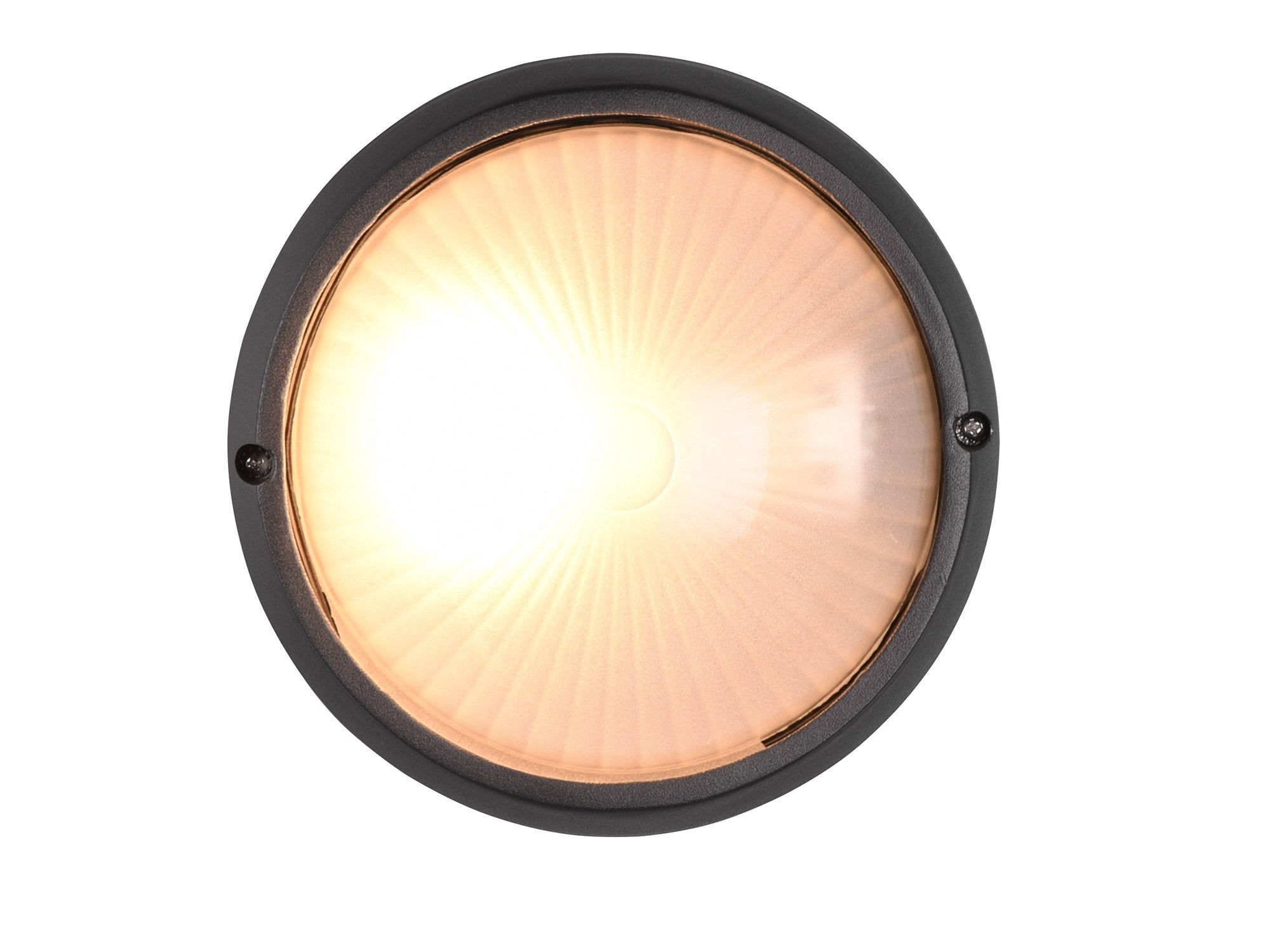 Plafoniera da Esterno Attacco E27 in Alluminio Nero Opaco