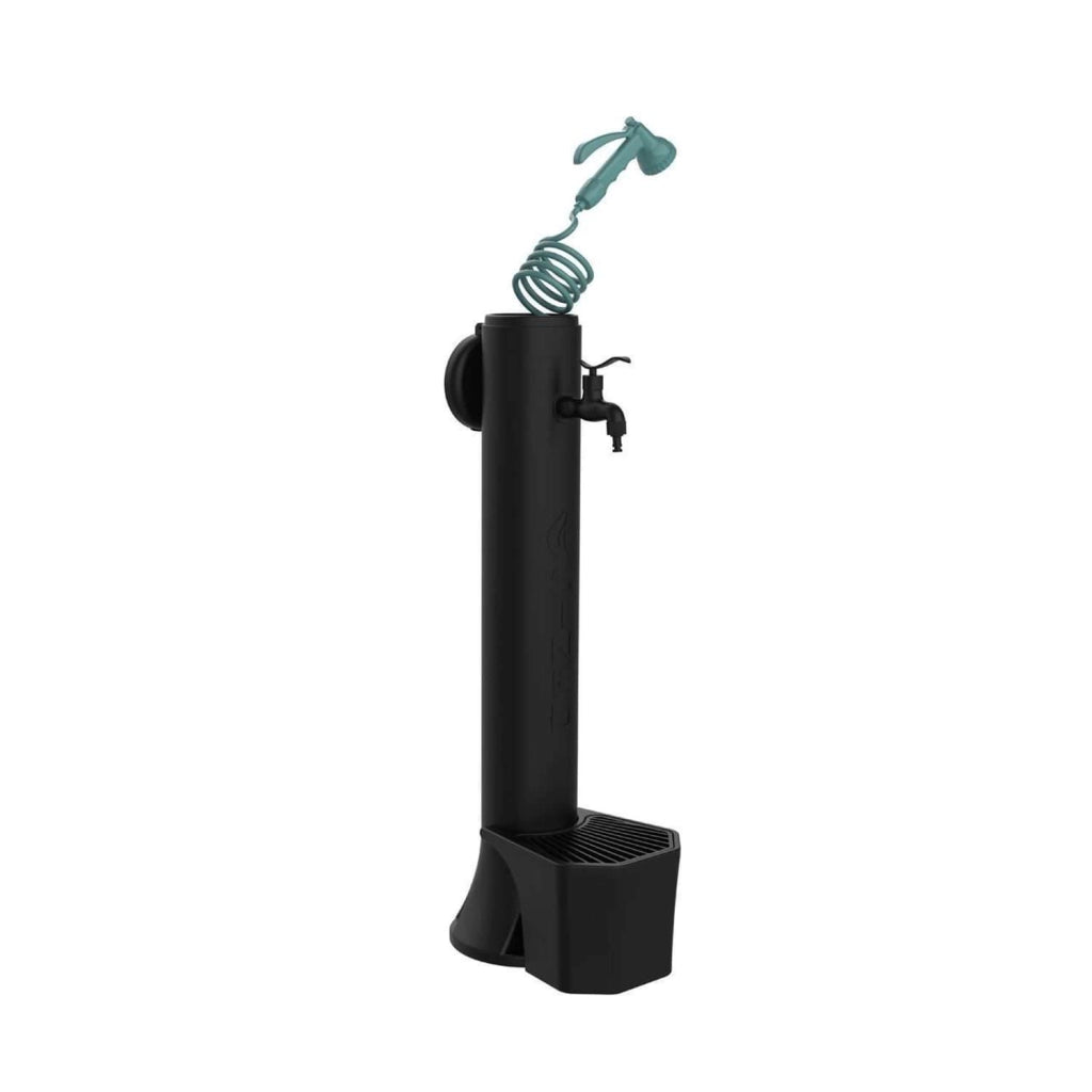 Sined Tritone Pro Fontanella In Polietilene Con Cestello e Tubo Flessibile Con Pistola Nero Con Tubo Flessibile Lungo 75 m