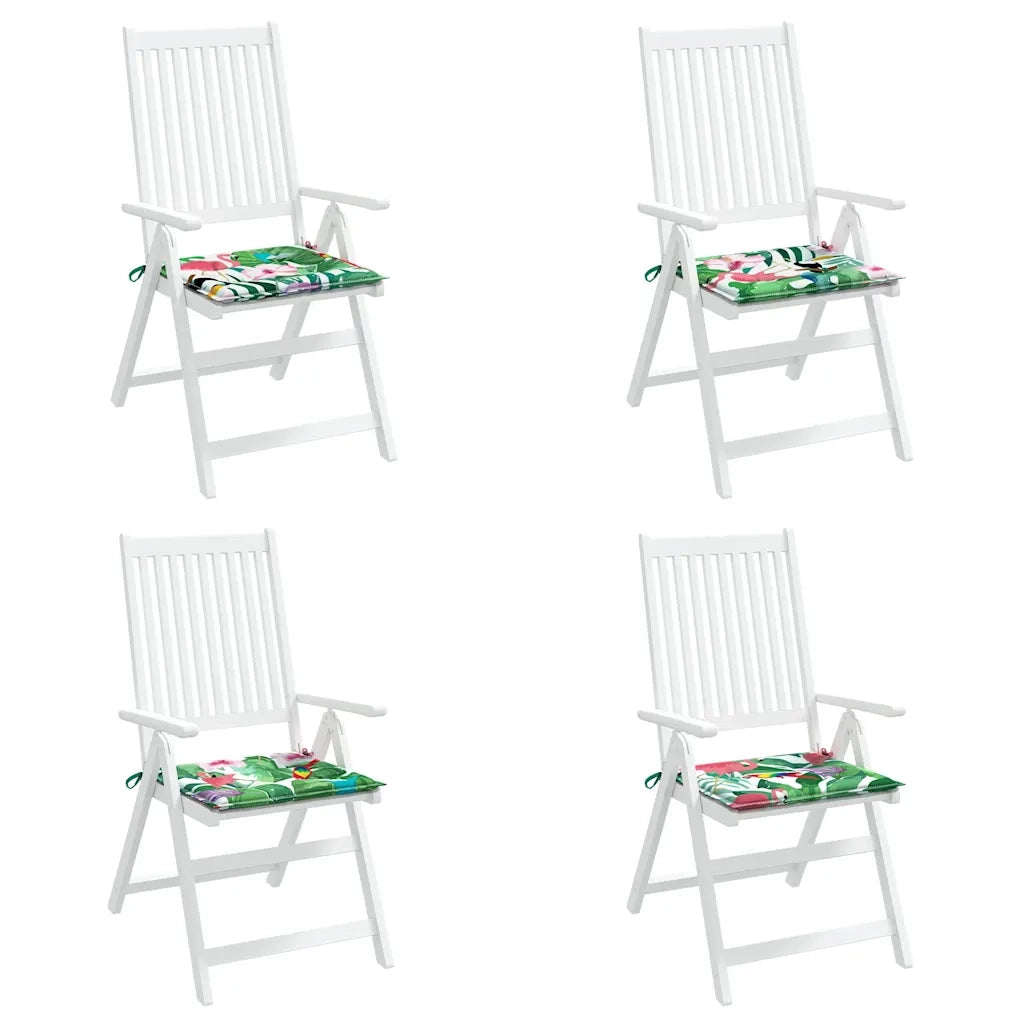 Cuscini per Sedia 4 pz Multicolore 50x50x4 cm in Tessuto 361084