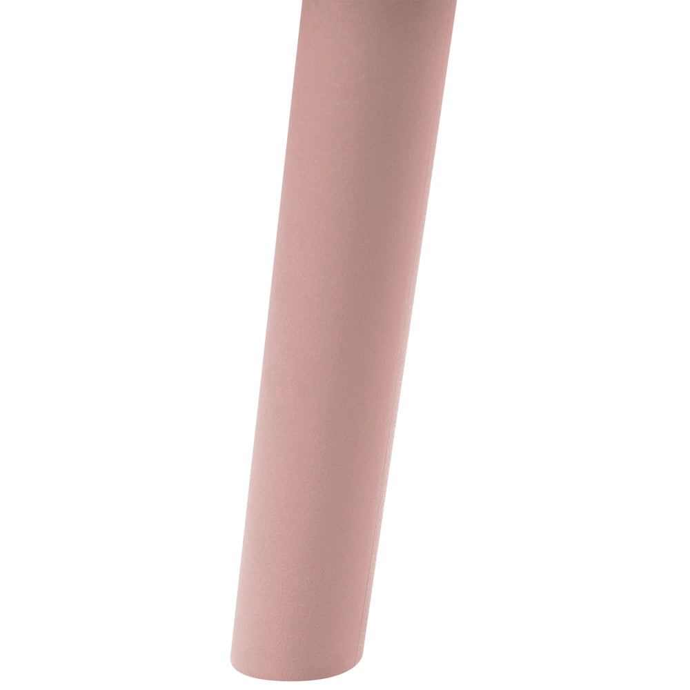 Set di 4 sedie da pranzo in plastica rosa per interni ed esterni senza braccioli stile classico minimalista