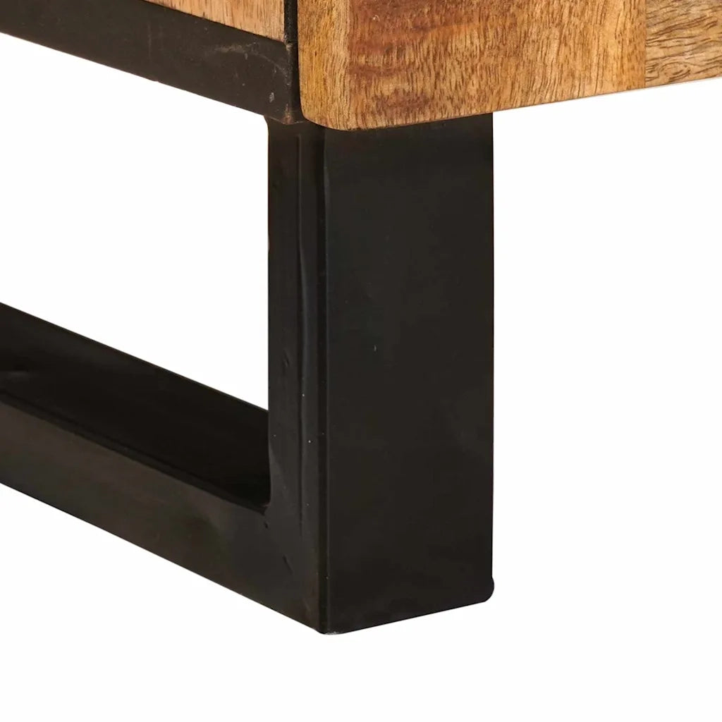 Mobile TV Marrone 100 x 33 x 46 cm Legno di mango massello 4018062