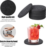Set di sottopanchine - 30 pezzi - vilten, antiscivolo, termoresistente - per bicchieri, tazze, tavolo - accessori bar, bevande - decorazione.