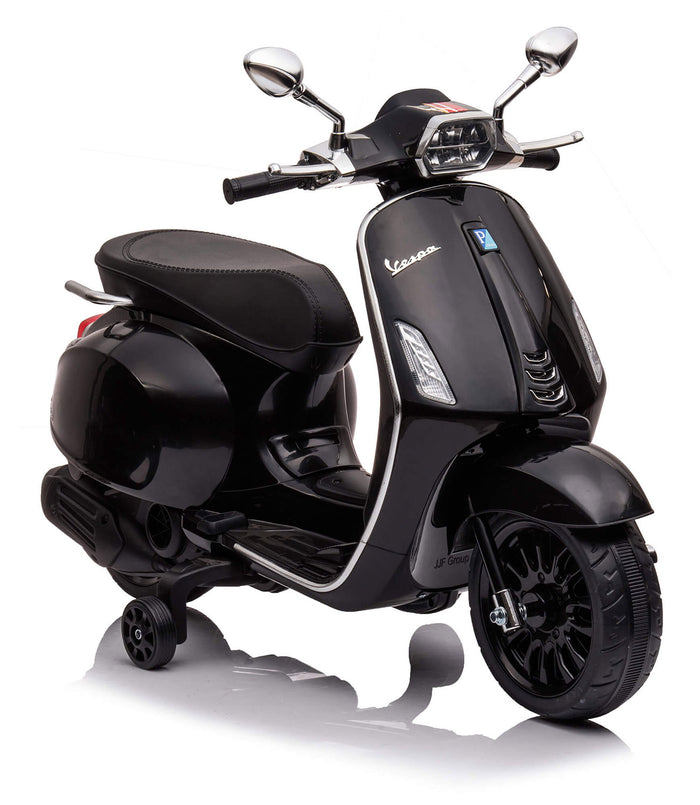 Scooter Elettrico per Bambini Licenza Ufficiale Piaggio Vespa 12V 4,5Ah Nero