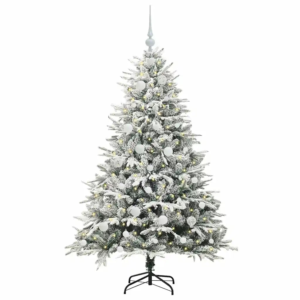 Albero di Natale Artificiale Pre-illuminato con Set di Palline 3395387