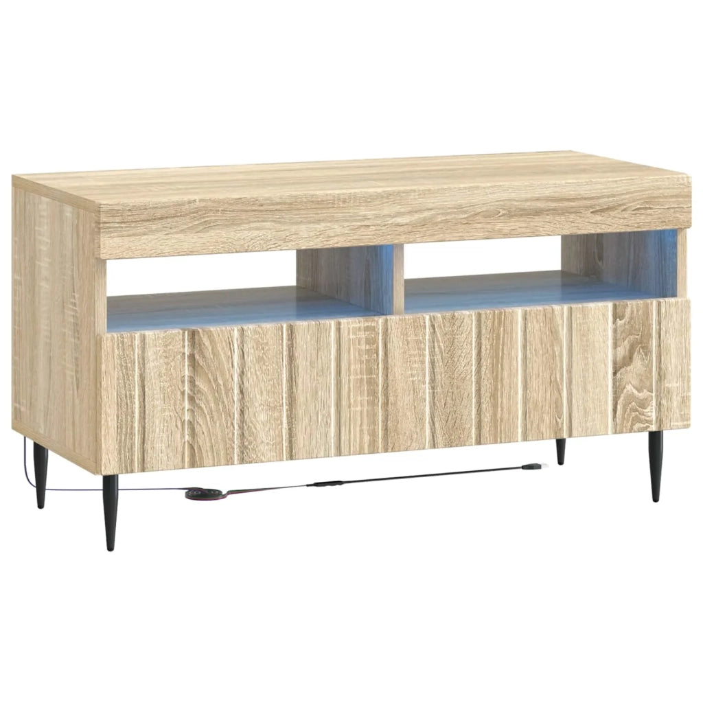 Mobile TV LED a 5 pezzi Rovere Sonoma Legno ingegnerizzato 3416516