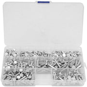 Kit di Assortimento di Viti Blindate in Alluminio Massello M4 - Corrosione Resistente - 4/6/8/10/12/16/20mm - Duraturo - Adatto per applicazioni di...