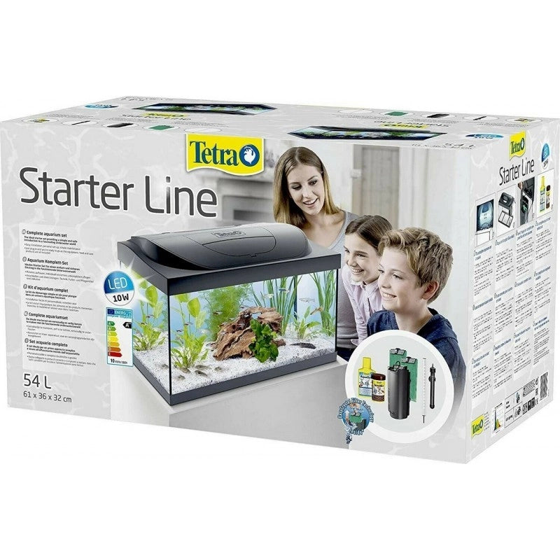 Tetra Starter Line LED 54L cm61x35x31h - acquario completo per un rapido avvio