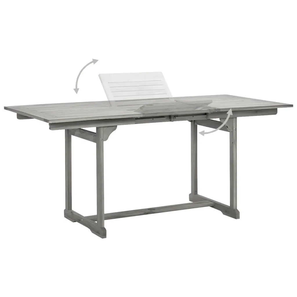 Set da Pranzo da Giardino 7 pz in Legno Massello di Acacia 3079656