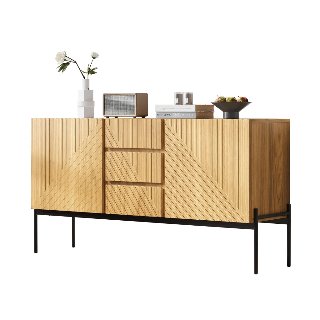 Mobile TV con Ante e Cassetti ¨C MINIMAL ¨C Legno, 140x75x40 cm