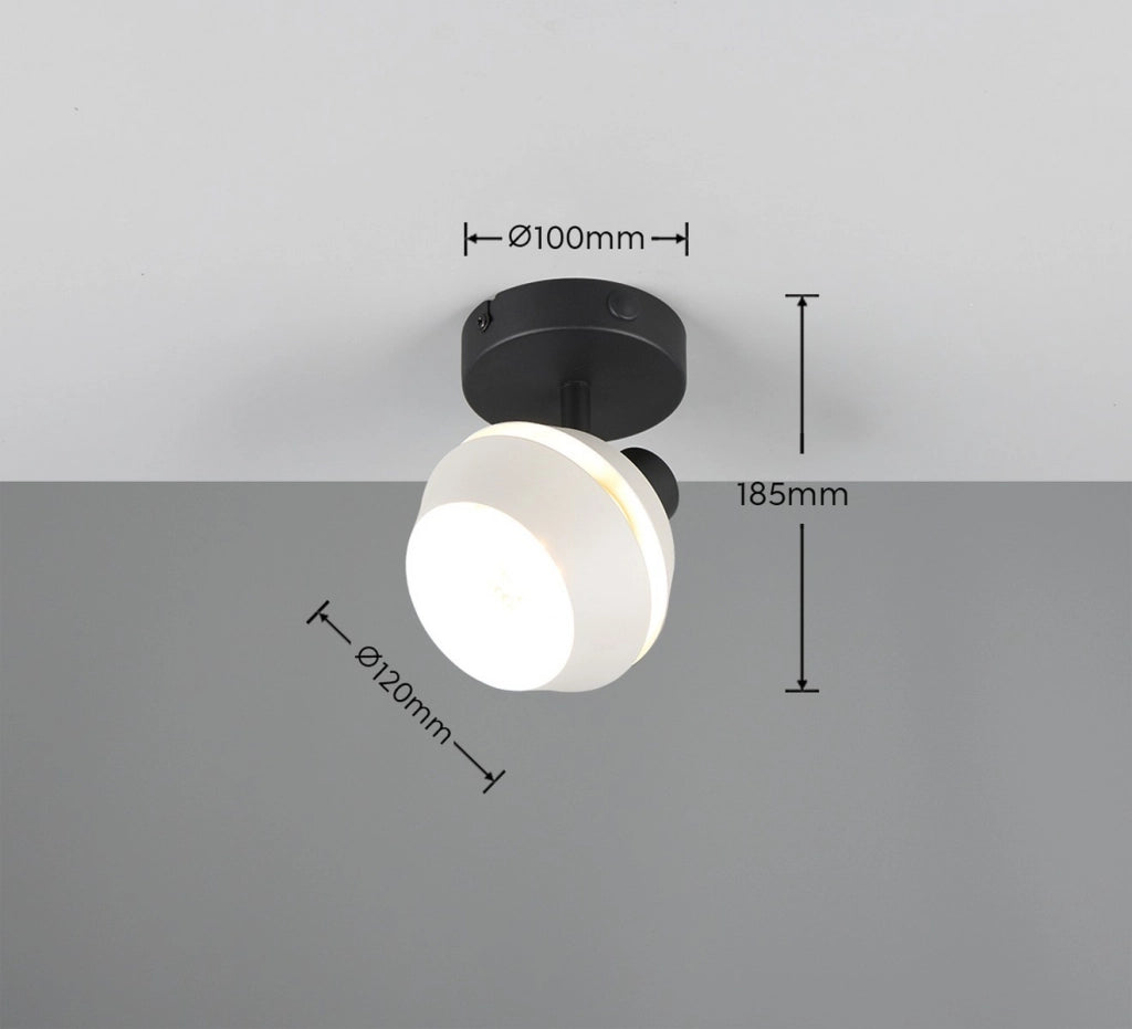 Faretto parete-soffitto ISLA 1xE14 grigio metallo RL