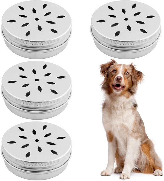Contenitore per Olfatto 11 Pezzi - Box di Addestramento per Cani - Bocchette Ronde - Alluminio - Resistente alla Corrosione - 6,8 x 2,5 cm - Addestramento all'Olfatto