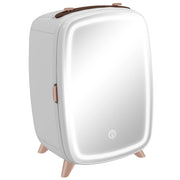 Cassettiera Cosmetici con Specchio e Luce LED ¨C Zephmum ¨C Bianco 24.3x19.4x35.6 cm