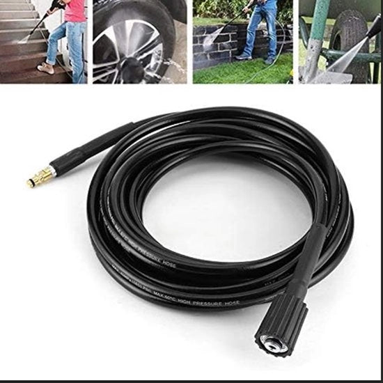 Adatto per Kärcher K2, K3, K4, K5, K6 e K7 - 6 M Slangi ad alta pressione - con M22 e connessioni rapide - Nero