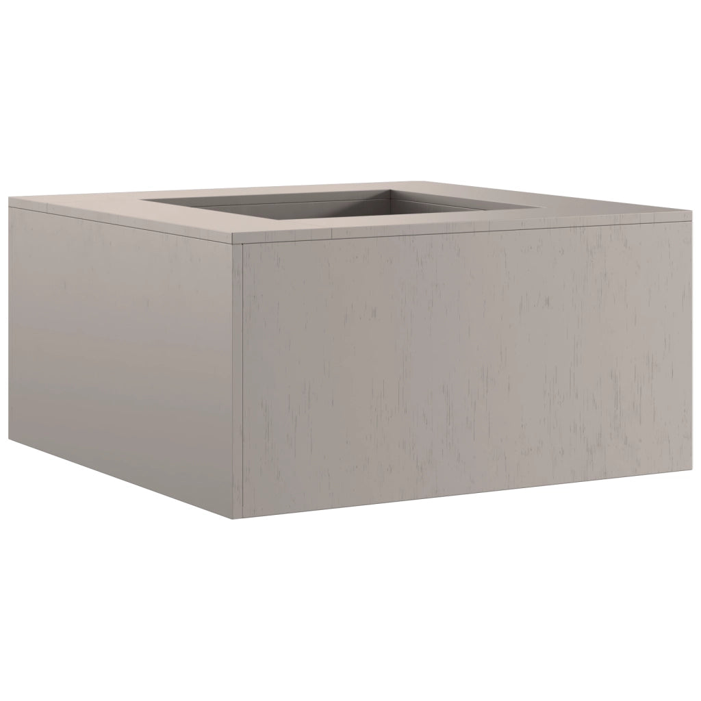 FogÃ£o a Lenha Quadrado 80x80x40 cm Acciaio Invecchiato