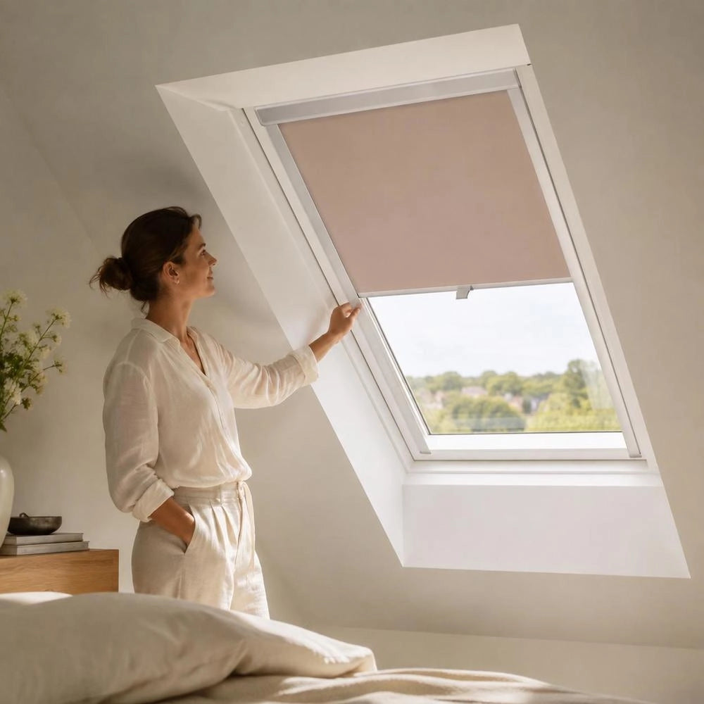 Blackout Roller Blind Beige M06/306