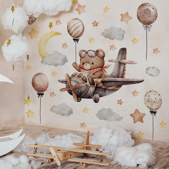 Decorazione per Parete con Stampa di Fantasia per Bambini - Decalcomanie per Camera da Letto - Decorazione per Parete per Camera da Letto - Decorazione per Parete per Salotto - Vinile Amichevole - Facile da Applicare