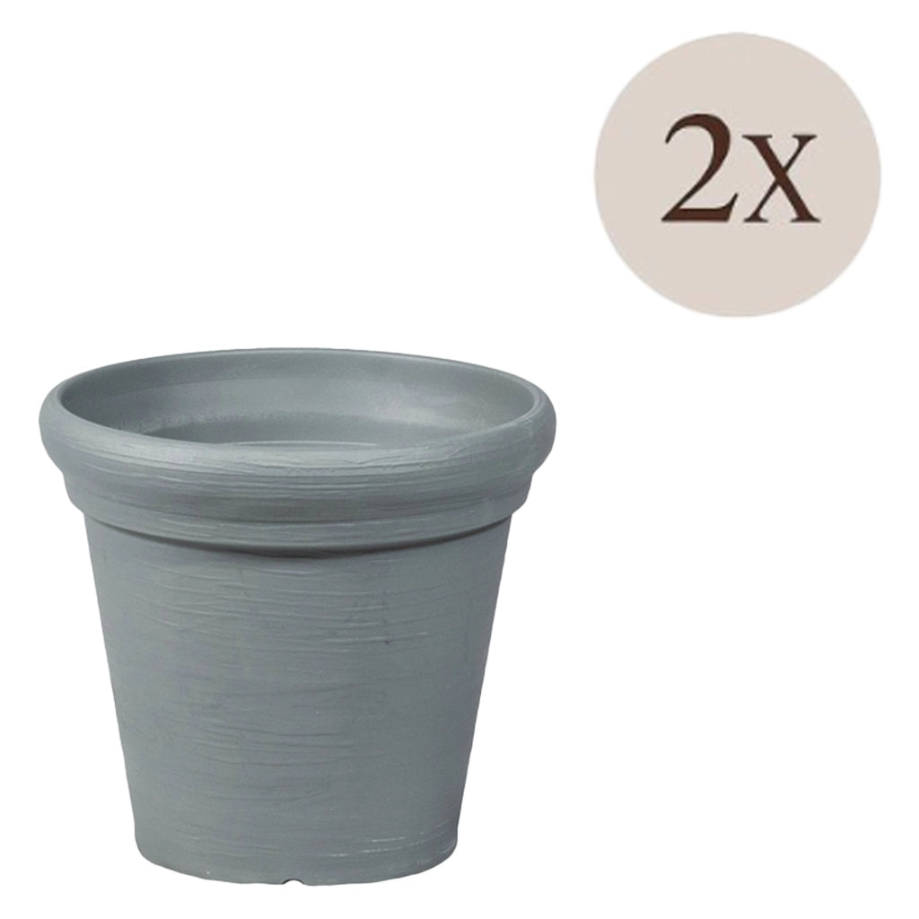 Townley, Vaso\ set 2 Vasi Made in Italy, Grigio