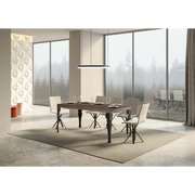 Tavolo allungabile 90x160/264 cm Paxon telaio Antracite - Noce