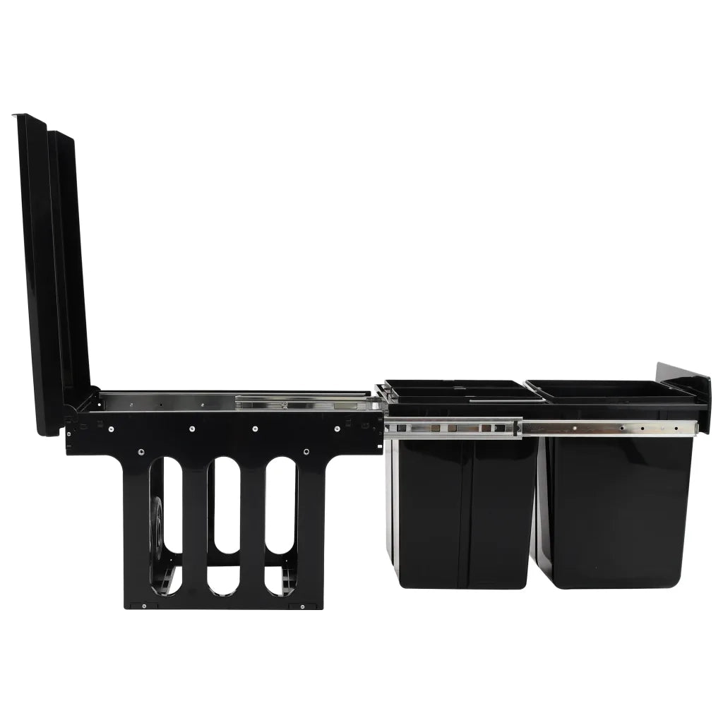 Cestino Estraibile per Mobile Cucina-Scaffale per Cucina Chiusura Ammortizzata 48 L