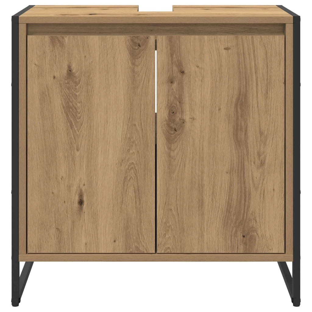 Mobile da Bagno con porta Rovere Artigianale 60 x 30 x 60 cm