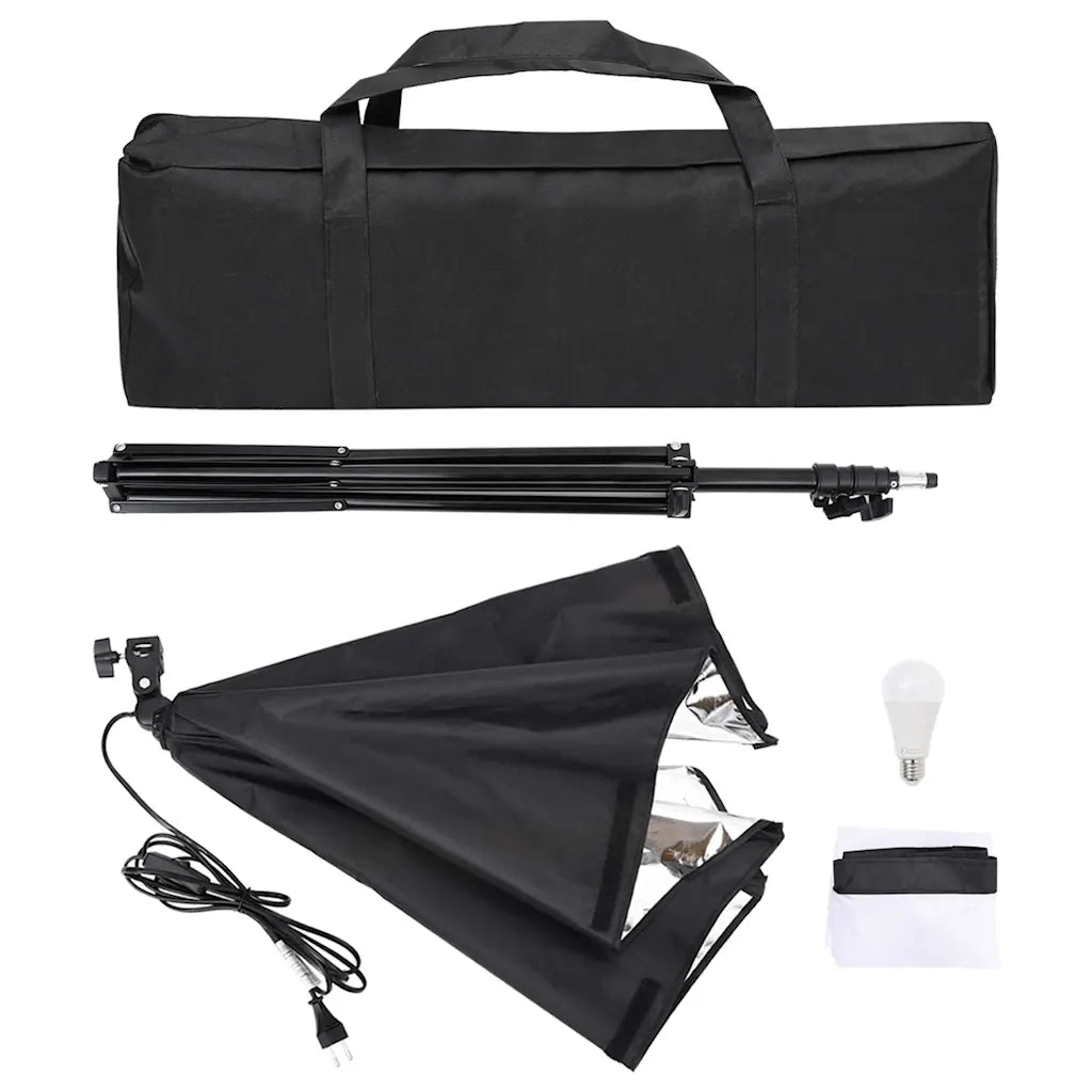 Kit per Studio Fotografico con Luce Softbox e Fondale CFW2364804