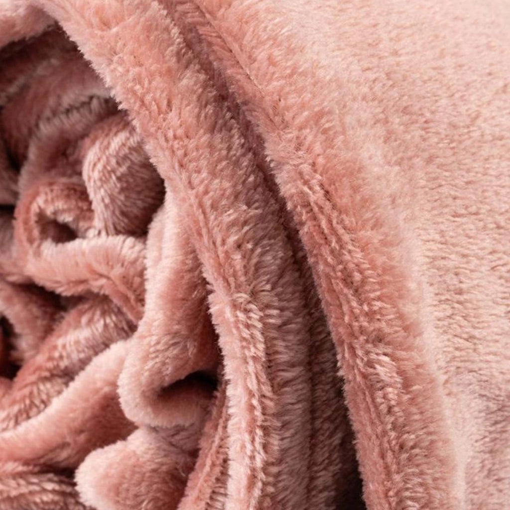 Coperta per divano e letto in tessuto 150x200 cm Confortevole Caloroso Rosa Inny