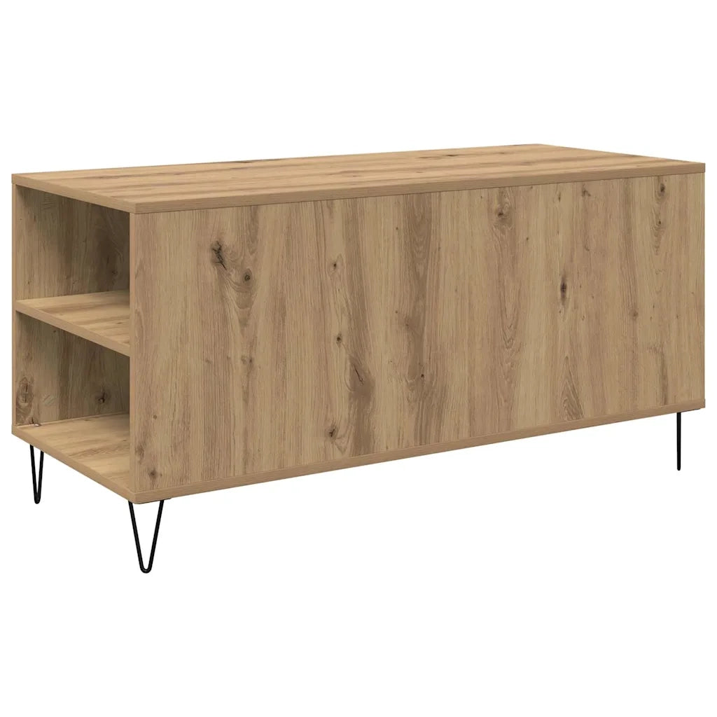 Tavolino da Salotto-Tavolino da soggiorno-Tavolo Rovere artigianale 102 x 44,5 x 50 cm 956466