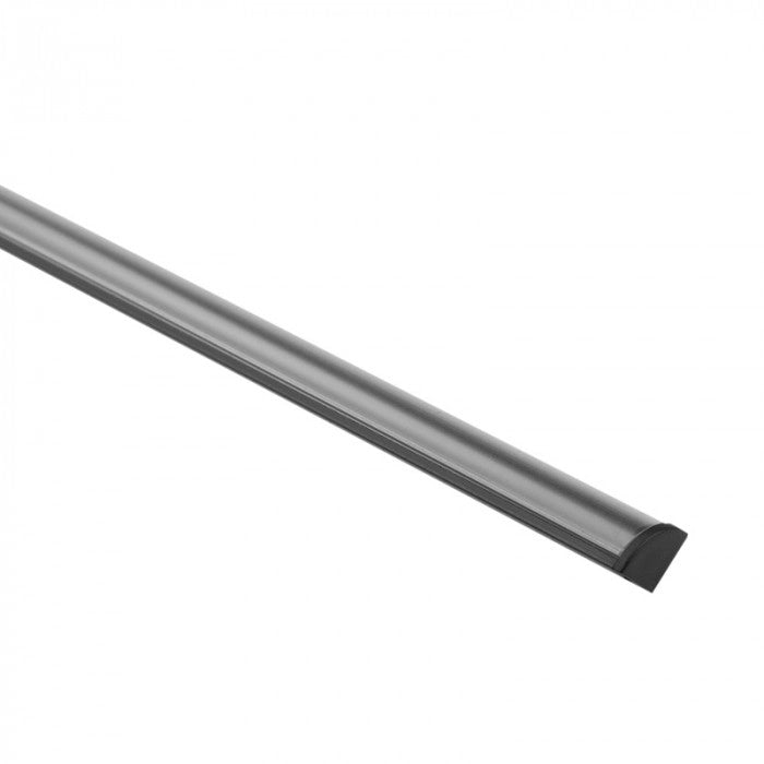 Profilo LED angolare RW02 nero diffusore trasparente 2m Ecolight