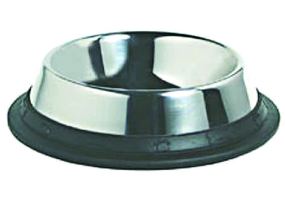 CIOTOLE IN ACCIAIO INOX PER CANI  cm.24x5,0h. capienza lt.1