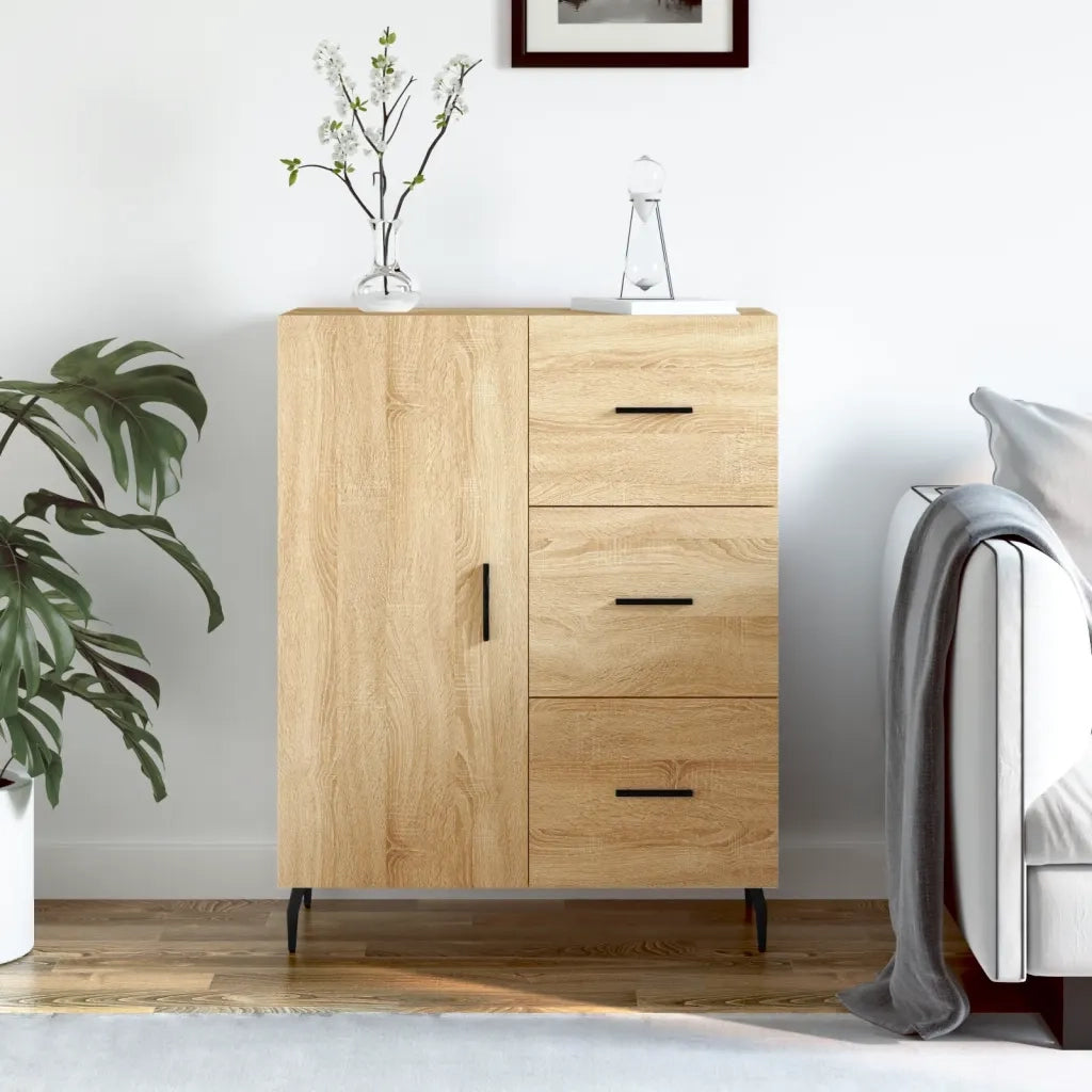 Credenza-Buffet-Armadio da cucina Rovere Sonoma 69,5x34x90 cm in Legno Multistrato 291107