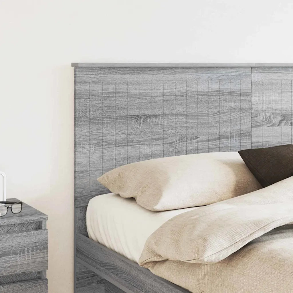 Testiera-Testata-Testiera Decorativa Grigio Sonoma 160 cm Legno multistrato 449169
