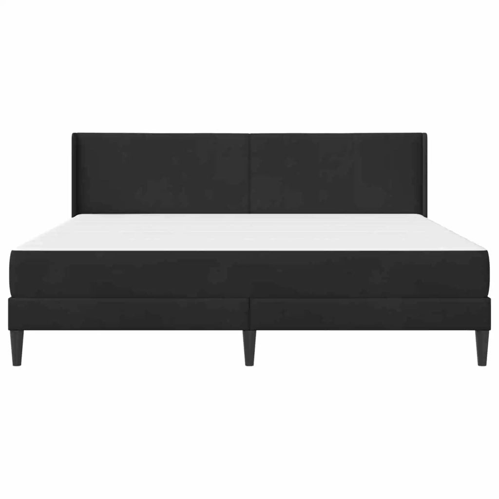 Struttura letto con materasso Nero 180 x 200 cm Velluto 3415249