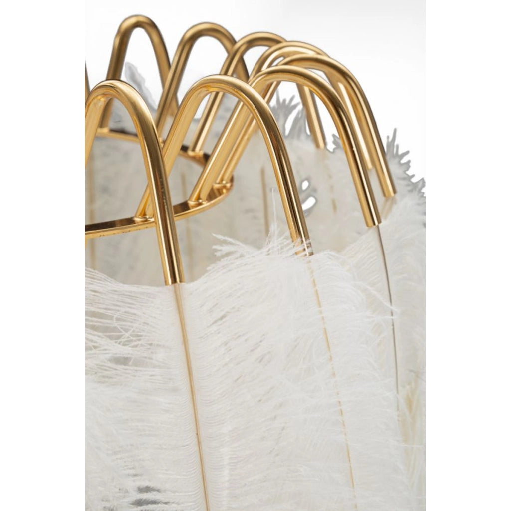 Lampada da Terra VKH184, Bianco, Metallo, 46x46x147 cm