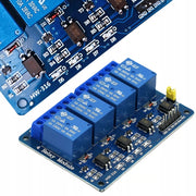 Modulo Relè 4 Canali 5V per Arduino – Isolamento Ottico, SPDT | Dimensioni 72x50x19 mm, 10A | Automazione e Robotica