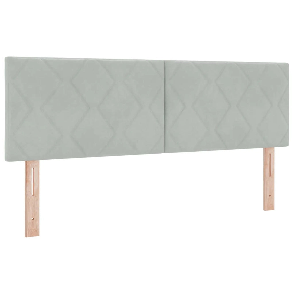 Letto con Contenitore Grigio Chiaro 160 x 200 cm Velluto 3458877